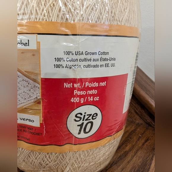 Handicrafter Crochet Cotton by Bernat size 10 100% Cotton 400g - Picture 2 of 6